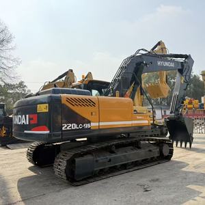 Excavadora Hyundai R220LC-9S de segunda mano, con pocas horas de uso, original coreana, máquina de movimiento de tierras de 22 toneladas. - Product Image 1