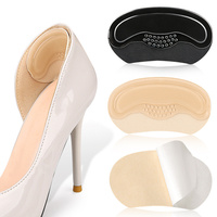 Coussinets de talon en silicone et daim auto-adhésifs anti-friction pour ajustement demi-taille et amorti, pour chaussures habillées et usage quotidien, doublures de talon