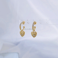 14K Solide Or Véritable DIY Accessoire Pierre Précieuse Moissanite Coeur Forme Bracelet Pendentif Boucle D'oreille Fabrication de Bijoux Résultats