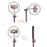 Handyhalterung für Live-Streaming mit LED-Ringlicht für Selfies, Videoaufnahmen und Online-Live-Übertragungen