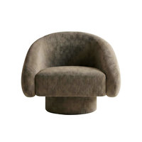 Fauteuil d'appoint moderne pour salon avec pieds en bois, fauteuils durables et écologiques de style antique pour la maison, le bureau, l'hôtel, l'entrepôt
