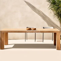 Magnifique canapé d'extérieur en teck, mobilier de patio spacieux pour balcon