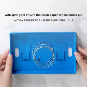 Caja de pañuelos creativa de plástico con diseño de bloques de construcción para baño y sala de estar, elegante organizador de papel higiénico para escritorio - Product Image 2