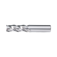 Fraise à bout droit ultra-longue à hélice haute efficacité 38-40, 3 cannelures, 8 mm, personnalisée OEM, en carbure