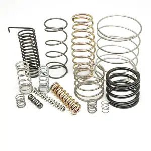 Custom 201 304 Stainless Steel Cylindrical Flat Wire Coils Compression Spring