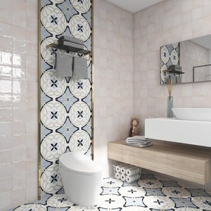 GUCI 200*200 세라믹 욕실 벽 바닥 타일 낮은 흡수 모로코 만다라 도자기 장식 무딘 CLASSIC 유약 타일 - Product Image 3