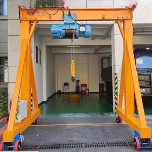 1 2 3 5 टन मोबाइल गैन्ट्री क्रेन 3 टी समायोज्य ऊंचाई ट्रैकलेस गैन्ट्री क्रेन के लिए - Product Image 5