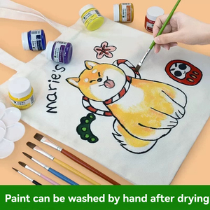 Ensemble <span class=keywords><strong>de</strong></span> peintures acryliques pour tissu <span class=keywords><strong>Marie</strong></span>'s, 50 ml, 24 couleurs, résistantes à la décoloration et imperméables, pour vêtements, chaussures, toile, verre et papier, art DIY - Product Image 4