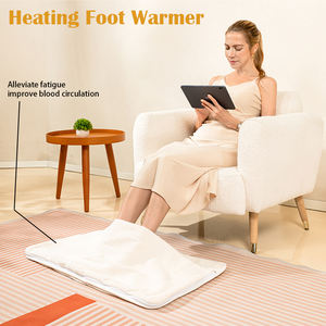 Couverture chauffante électrique pour les pieds 60W, pour femmes, 10 niveaux de température, 4 niveaux de minuterie, lavable - Product Image 5