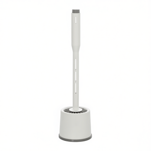 Soporte para escobilla de baño con dispensador de jabón, color blanco, 11,3 cm de largo, 11,4 cm de altura - Product Image 3