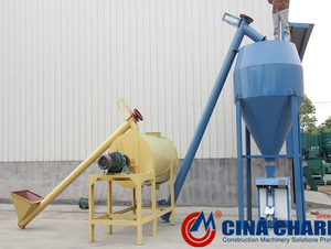 1-8t/h đơn giản Khô Trộn vữa dây chuyền sản xuất gạch ceramic dính vữa trộn gạch dính Máy làm - Product Image 5