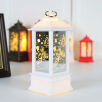 Décoration de vacances, ornements, lanterne à vent, cadeau de nuit, lumière carrée en verre à LED pour la décoration de la maison, mariage, festival