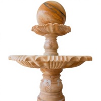Fontaine d'eau de jardin moderne en pierre flottante pour l'extérieur, écologique, durable, facile à nettoyer, garantie 5 ans