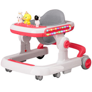 Marcheurs pour bébé Marcheur lumineux <span class=keywords><strong>LED</strong></span> pour enfants Bébé 4 en 1 Siège de marcheur pour tout-petits avec roues et musique - Product Image 2