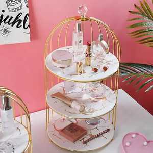 Plateau à gâteaux de fruits en acier inoxydable, assiette à fruits Offre Spéciale dorée pour mariage en acier inoxydable - Product Image 6