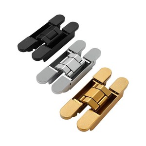 Charnières réglables 3D Kaishengxi en alliage de zinc de 3 mm, charnières de porte cachées pour porte pliante, design moderne et simple - Product Image 3