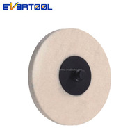 EVERTOOL Disque en feutre de laine 75 mm (3 pouces) pour polissage et lustrage du verre
