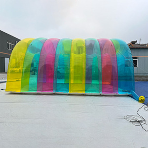 Tùy Chỉnh 8M PVC Inflatable Trong Suốt Bóng Đá Đường Hầm Đầy Màu Sắc Giải Trí Công Viên Lối Vào Cho Các Sự Kiện - Product Image 2