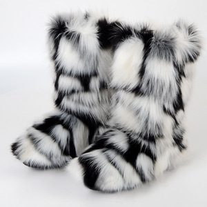 Botas de Nieve de Plataforma con Diseño de Peluche Suave y Antideslizantes para Mujer, Botas de Piel Sintética con Peluche para Fiestas - Product Image 2