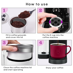 Double K Cup <strong>Coffee</strong> Capsule Reusable <strong>Pods</strong> <strong>Keurig</strong> Stainless Steel <strong>Coffee</strong> Filter Americano <strong>Coffee</strong> Portable Eco-Friendly - Product Image 6