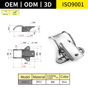 TANJA A321Wholesale <span class=keywords><strong>Custom</strong></span> ized Edelstahl Kleine Hochleistungs-Kipp verriegelung <span class=keywords><strong>Toolbox</strong></span> Curved Toggle Latch - Product Image 2
