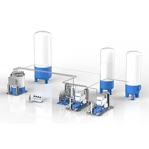 Dispositivo di liquefazione idrogeno di alta qualità 600L/H resistenza alla pressione macchina idrogeno liquido per acciaio e metallurgia