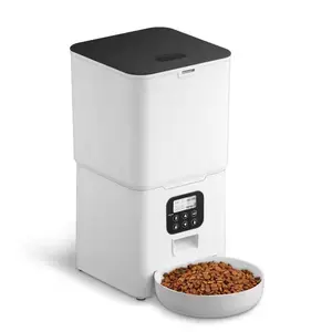 Versand sparen 5.6L Dog Cat 4 Mahlzeiten Tiernahrung Feeder Tuya Smart Wifi Automatic Pet Feeder