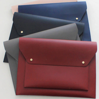 Porte-documents de bureau en cuir PU tendance, cadeau d'affaires, mallette à rabat double couche pour dossiers