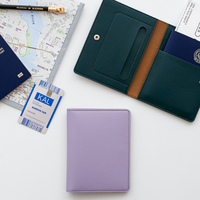 Porte-passeport multifonction en cuir PU, accessoires de voyage, étui pour cartes, porte-cartes de crédit pour l'enregistrement à l'aéroport
