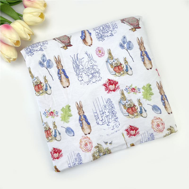 Free Sample Custom printed design Bamboo Cotton french Terry fabric for Hoodies 280gsm