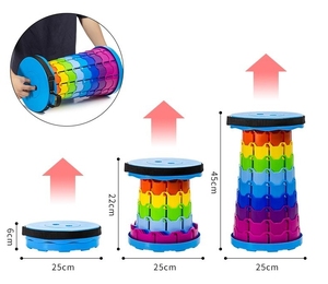 Taburete portátil grueso Hocker Heces diseño retráctil plegable mejorado para actividades al aire libre pesca senderismo y fiestas de barbacoa - Product Image 4