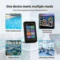 Lonnmeter WiFi professionnel 8-en-1, testeur d'eau intelligent pour piscine et spa, surveillance du pH/Cl/ORP/TDS/EC/Température, étanche IP67, compatible avec l'application Tuya