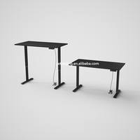 Bureau de direction moderne convertible blanc personnalisé à prix abordable avec cadre en acier inoxydable à hauteur réglable