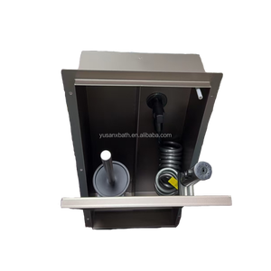 Moderne carrelage en acier inoxydable niche salle de bain toilette accessoires acier caché encastré bidet pulvérisateur toilette brosse chasse d'eau facile - Product Image 1