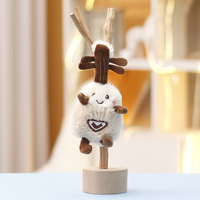Angela Ruunjoy Adorables jouets en peluche musicaux, violon, guitare, piano, tambour rond, poupées en peluche, cadeaux d'instruments de musique pour enfants