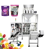Machine d'emballage manuelle à fermeture horizontale et automatique, emballage Y pour gelée de grains de chocolat, avec secoueur linéaire