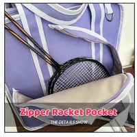 Sac de pickleball personnalisé QET1002 avec logo pour femmes et hommes, sac de transport pour raquettes de pickleball, grande capacité, sac de sport à bandoulière, porte-raquettes de tennis