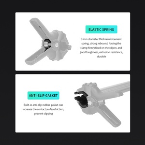 กล้องแอคชั่นหมุนได้360องศากันลื่น, กล้องกีฬาติดตั้งอย่างรวดเร็ว VIN-B-019แบบมีที่หนีบยืดหยุ่น - Product Image 4