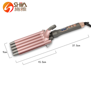 Professional 16mm Rose Gold Deep <strong>Hair</strong> Waver Crimper 5 Barrel <strong>Hair</strong> <strong>Curlers</strong> Curling Iron Wand Dual Voltage <strong>for</strong> Long or <strong>Short</strong> <strong>Hair</strong> - Product Image 3