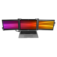 Écran LCD, Triple écran de 13.3 pouces, moniteur pour ordinateur avec plusieurs Ports