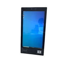 Quiosco de pago de computadora con pantalla táctil de tableta Android Industrial de 15,6 pulgadas con cámara/RFID/lector de tarjetas IC/escáner QR/COM GPIO