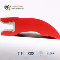 Lames de grattoir de pré-nettoyage en polyuréthane PU Red Star pour convoyeur à bande sur chenilles, pièces de rechange moulées pour l'industrie minérale