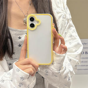 Coque de téléphone transparente simple 3 en 1 mate anti-chute, adaptée à l'iPhone 16 Pro Max - Product Image 3