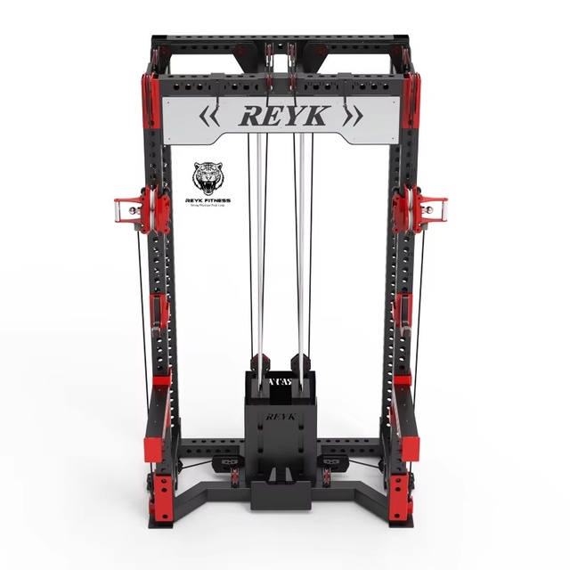 Commercial Gym Rack with High-Low Pulley Rowing Chest Fly Single Station Pull Down Machine Multifunction Bodybuilding Equipment