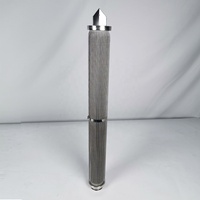 Élément filtrant métallique plissé réutilisable 222 Fin, cartouche en maille d'acier inoxydable 316L pour la filtration des polymères et des fluides industriels