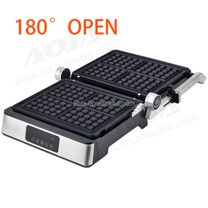 AOJA Nouveaux appareils de cuisine Facile à utiliser Écran d'affichage électronique Dogital Contact Grill Gaufrier pour toute la famille - Product Image 2