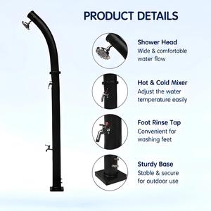 <span class=keywords><strong>Douche</strong></span> <span class=keywords><strong>solaire</strong></span> de jardin et de piscine JADE 20L avec lavage des pieds |   PVC, double section, pomme de <span class=keywords><strong>douche</strong></span> chromée de 6 pouces - Product Image 4