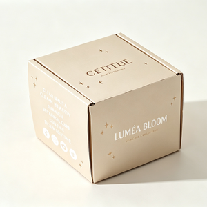 Corrugated Self-locking Mailer <b>Box</b> Ribbon Spot UV Finish Luxury Cosmetic Gift Shipping <b>Box</b> Tuck Top Dust Flap Debossed Logo - Product Image 2