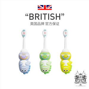Cepillo de dientes de dinosaurio OralGos para niños, cerdas suaves de 0.12 mm para el cuidado de los dientes de leche - Product Image 5