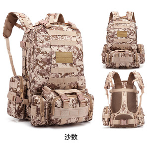 Sac à dos tactique camouflage pour homme, grande capacité, imperméable, en tissu Oxford polyester, nouvelle fermeture éclair, pour le sport, vente en gros - Product Image 6